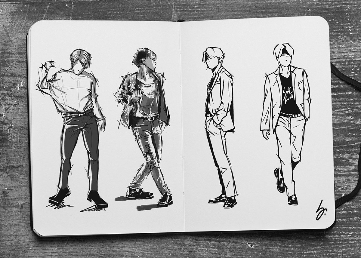 graphicfighter's tweet photo. I love sketching a model. #iVoteBTSBBMAs @BTS_twt https://t.co/7hg0GgANKD