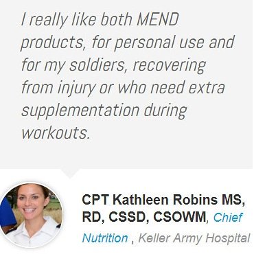 Praise from chief of nutrition at Keller Army Hospital. #functionalnutrition #army #medical