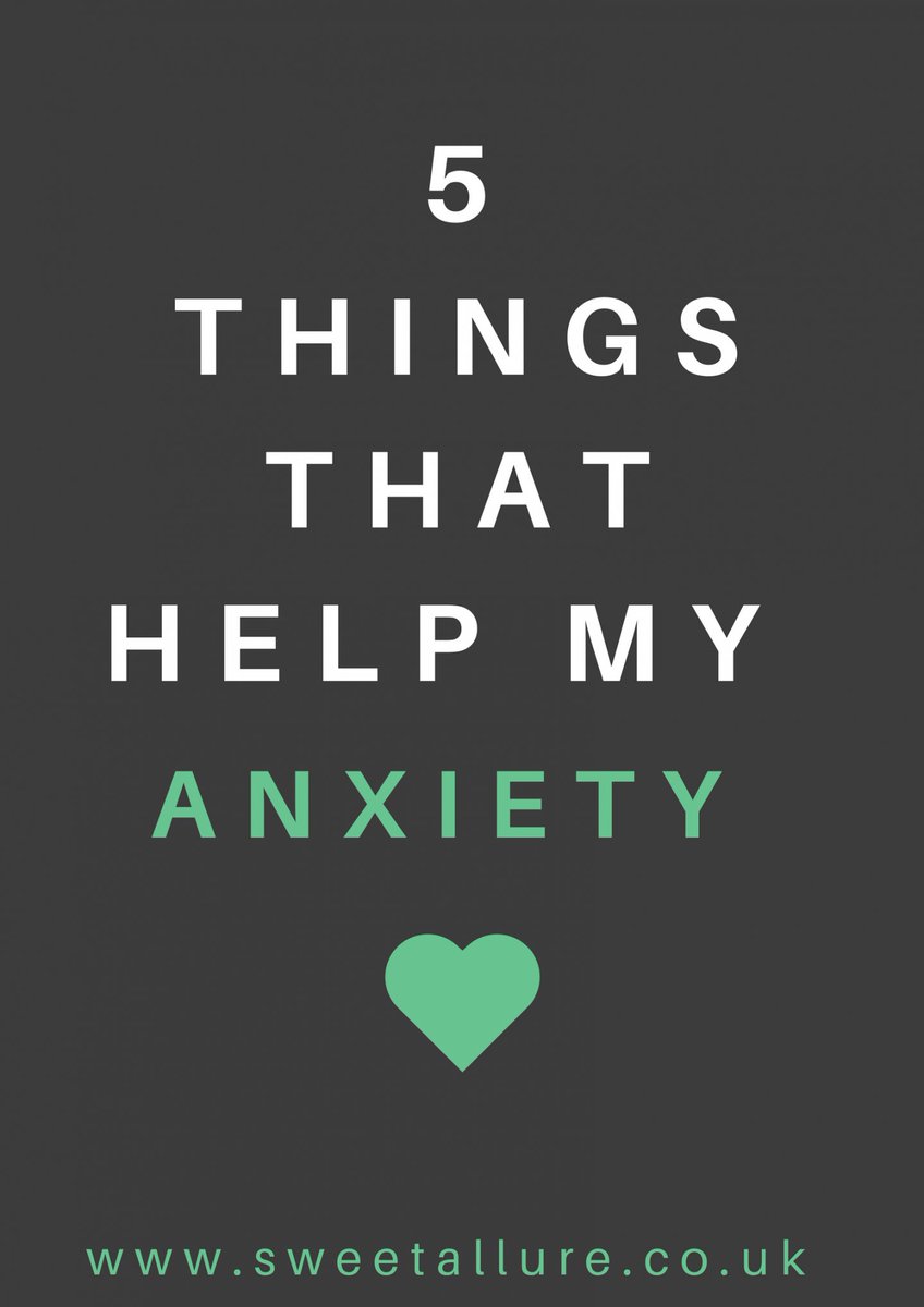 NEW: 5 things that help my anxiety. buff.ly/2FTu0Ih @BloggerWorldRT @UKBlog_RT @Cbeechat @FemaleBloggerRT @BloggersInTheUK @RTAllBloggers @weRTbloggers #bloggerstribe @TheGirlGangHQ