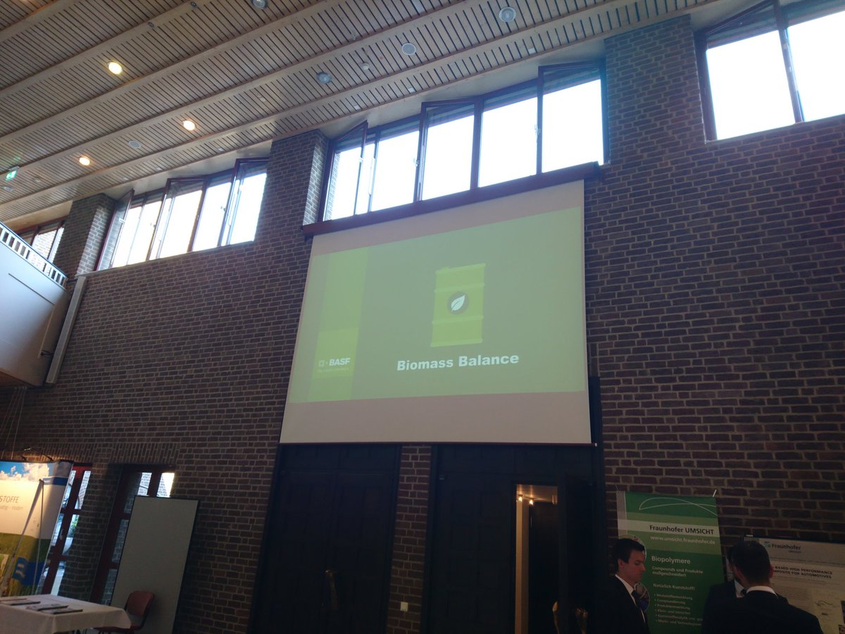 kerstinaulrich's tweet photo. Our clip is shown in the exhibition on large screen! :-) #biomassbalance @BASF #2018bmc https://t.co/AZakVKOIFI