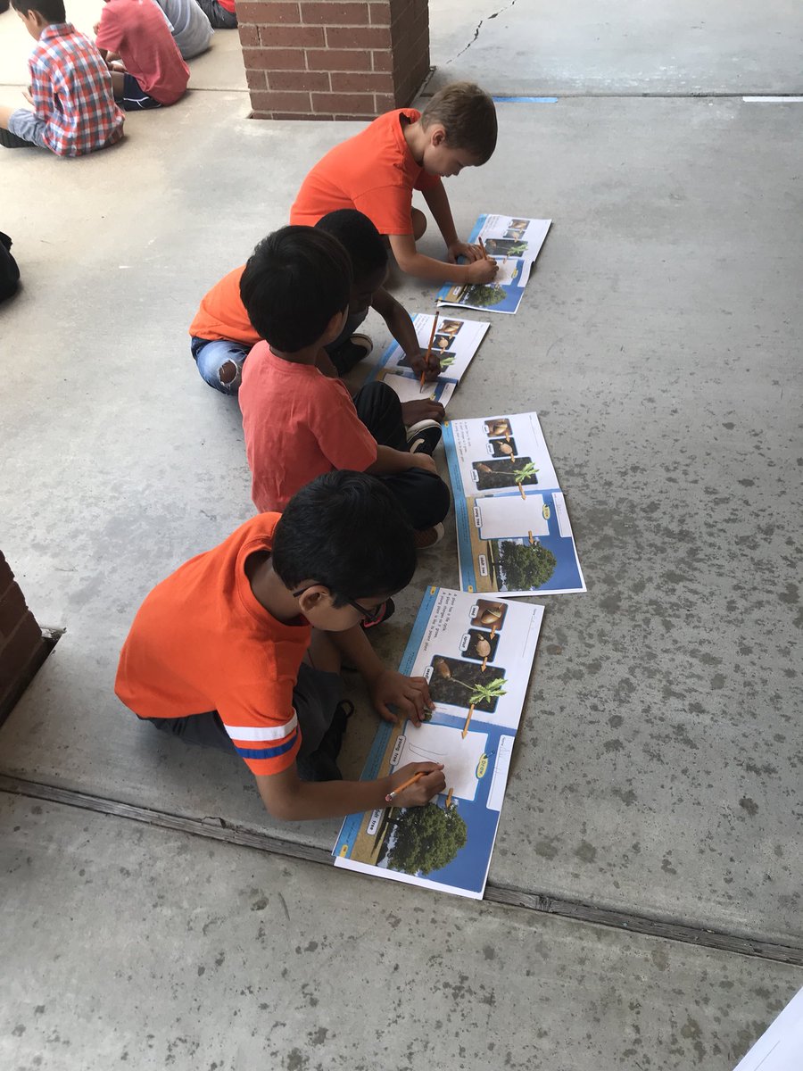 MrsVance_Kinder's tweet photo. O is for orange day and work outside! We did our science work outside to help us learn about 🌱 #ABCcountdown #BPEKinder https://t.co/heyZOlv41U