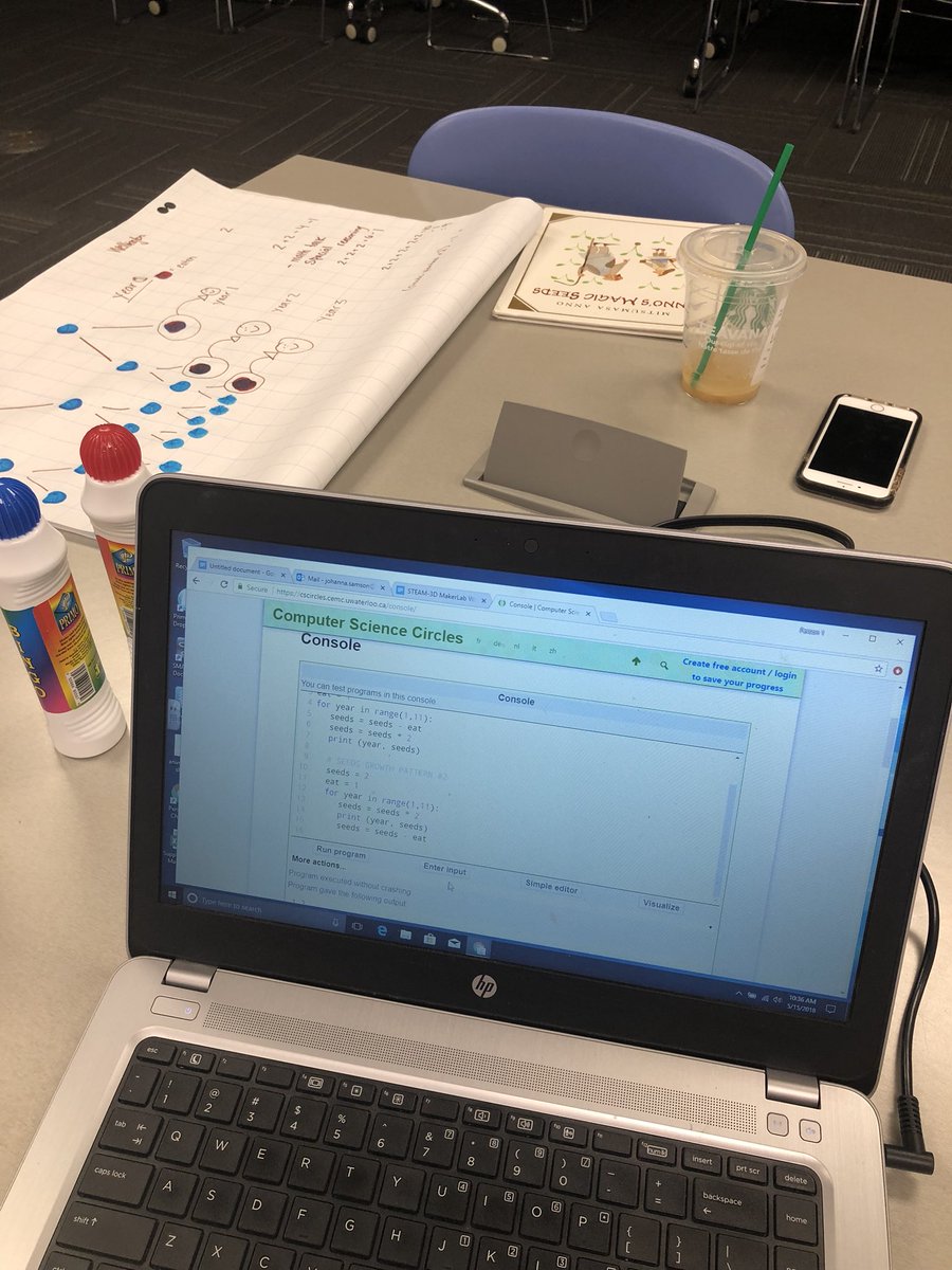 SamsonClassroom's tweet photo. Learning to code using Annos Magic Seeds and Python 🐍 @rockwoodheart #heartforlearning https://t.co/maWZoX4pxY