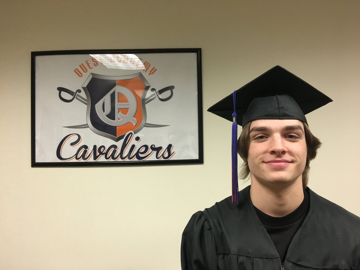 Rockwallquest's tweet photo. Congratulations John! We know you will do great things in the future. #QuestLeads #QuestComplete #iloverockwallisd https://t.co/SxVh8YyrNU