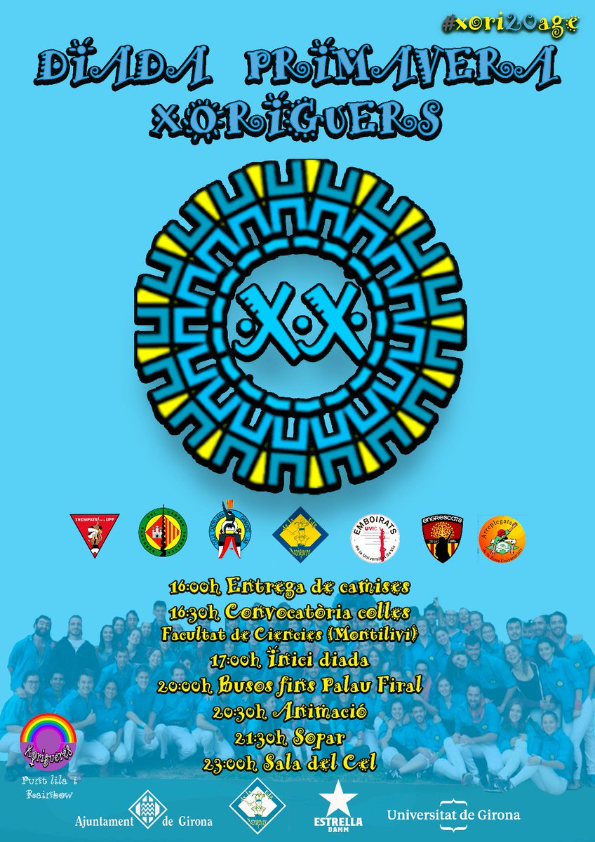 xoriguersudg's tweet photo. Esteu preparades? Us esperem amb moltíssimes ganes! Fins aquest dijous!
@TrempatsUPF @bergants @ganapies @EmboiratsUvic
@EngrescatsURL @arreplegats
#Primavera #TempsdeXoris #Xori20age #XorisReturn #QuasiMacro https://t.co/CpGfnFMxFK