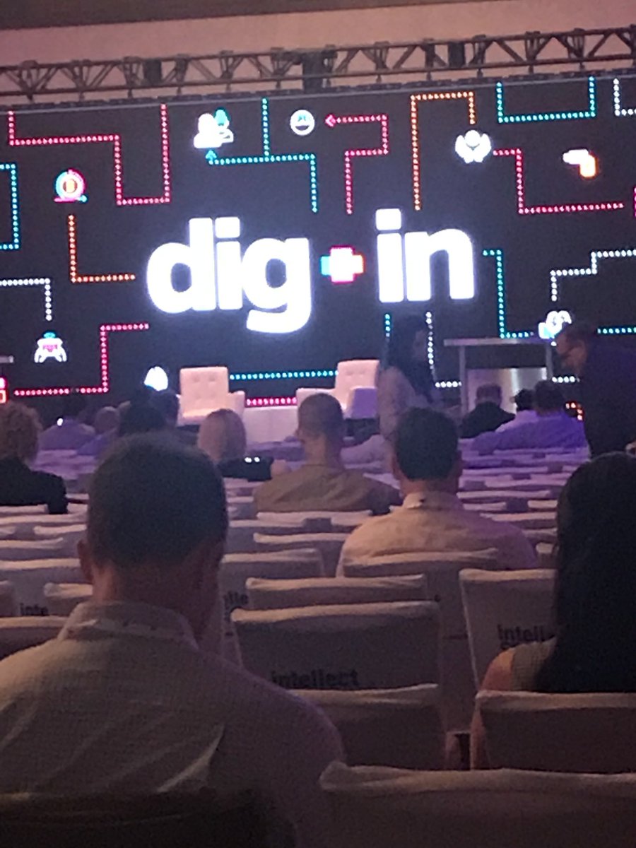 Another session getting ready to start at #DigIn2018