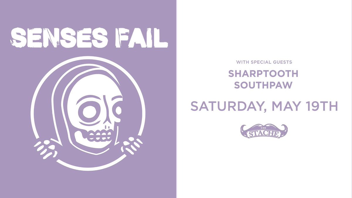 Stoked for this show Saturday with <a href="/SensesFail/">Senses Fail</a> <a href="/sharptoothmd/">sharptooth</a> at <a href="/sectionlive/">The Intersection</a>