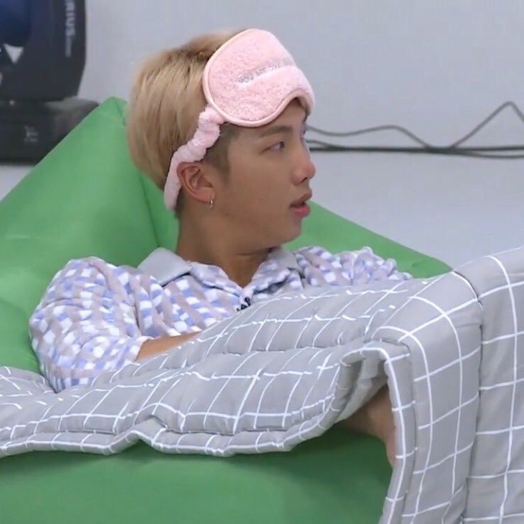 rmdoingthings's tweet photo. Kim Namjoon wearing pajamas. 

#iVoteBTSBBAMAs https://t.co/UbXzC1P3Gl