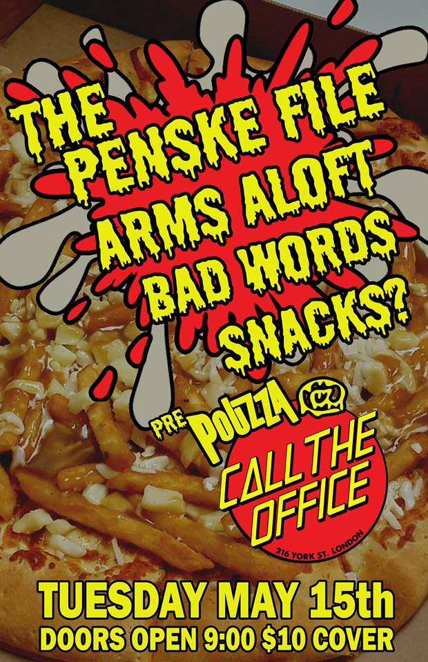 SnacksBand's tweet photo. TONIGHT at @CallTheOffice w/ @The_PenskeFile @armsaloft @wesaybadwords @SnacksBand AND @TwoHousesChi. Doors 7PM. Let's do this!
#ldnont #getdtl #downtownlondon #calltheoffice #punkshow #pouzzafest #craftbeer #allageshow #penskefile #armsaloft #twohouses #badwords #snacks https://t.co/Ogy7PjDXyK