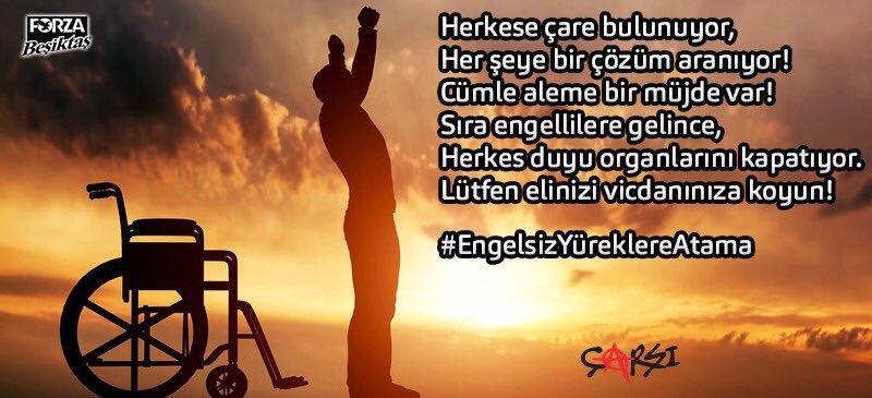 1903semt's tweet photo. Engel olma, ışık ol! 

#EngelsizYüreklereAtama https://t.co/vZVyicoj5T