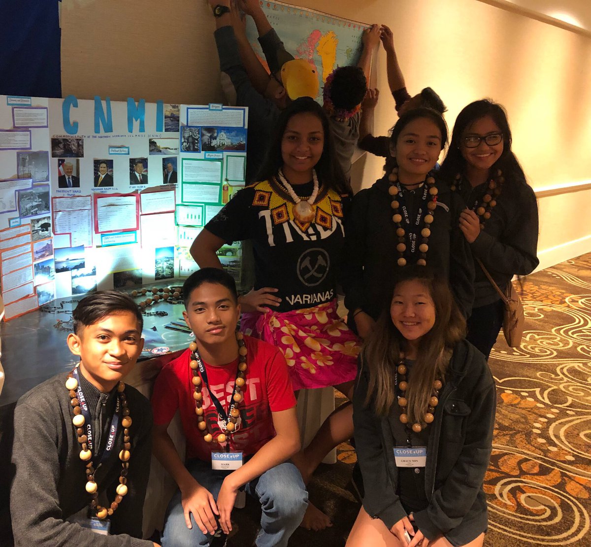 CUAnnaM's tweet photo. Last night the @CloseUp_DC Pacific Island students presented about their island culture, history, and government as part of our #closeupdoi program! What a way to kick off their time in DC! https://t.co/PWboKf72kF