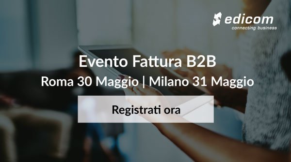 EdicomGroup's tweet photo. Evento #Italia 🇮🇹 : Hai domande sulla Fattura B2B? Partecipa all’evento sulla Fattura Elettronica B2B in Italia: #Roma 30 Maggio | #Milano 31 Maggio. Registrati ora, posti limitati! https://t.co/qHcCbq1fX7 #fatturaB2B #fatturazioneelettronica #fatturaelettronica https://t.co/By8kyiznGv