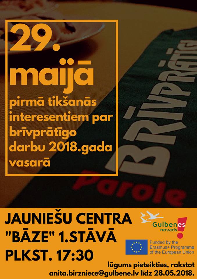 Vasarai nepieciešamas darbīgas rokas. Piesakies!