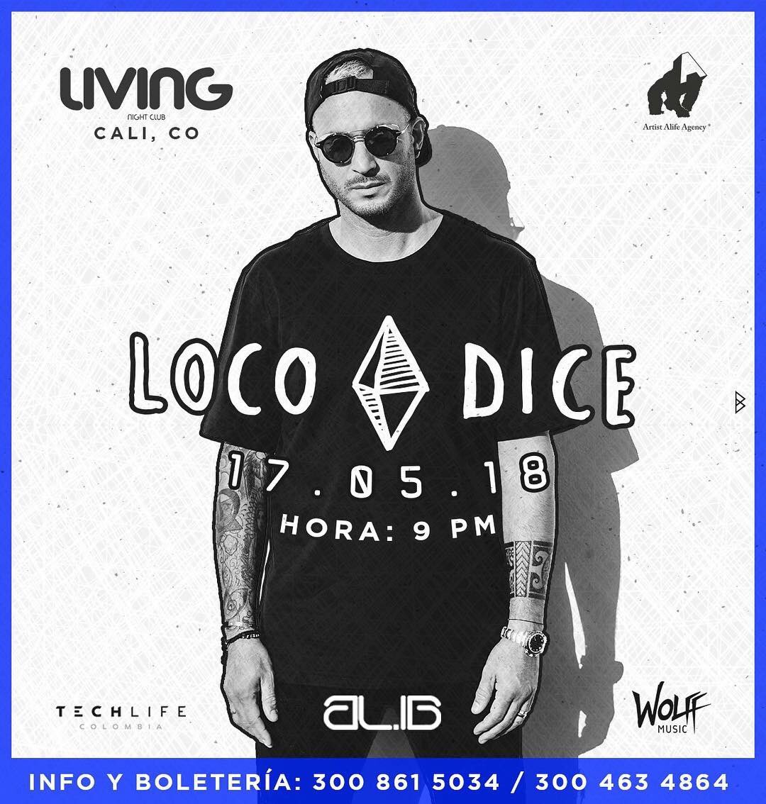 Cali2night's tweet photo. @LocoDiceOFC   Living Club Cali, este Jueves 17 de Mayo, despues de 8 años de ausencia regresa uno de los mejores exponentes de la musica electronica. Consigue tus entradas en @colboletosoficial #micalibella #calico https://t.co/N4eGEJMHuP