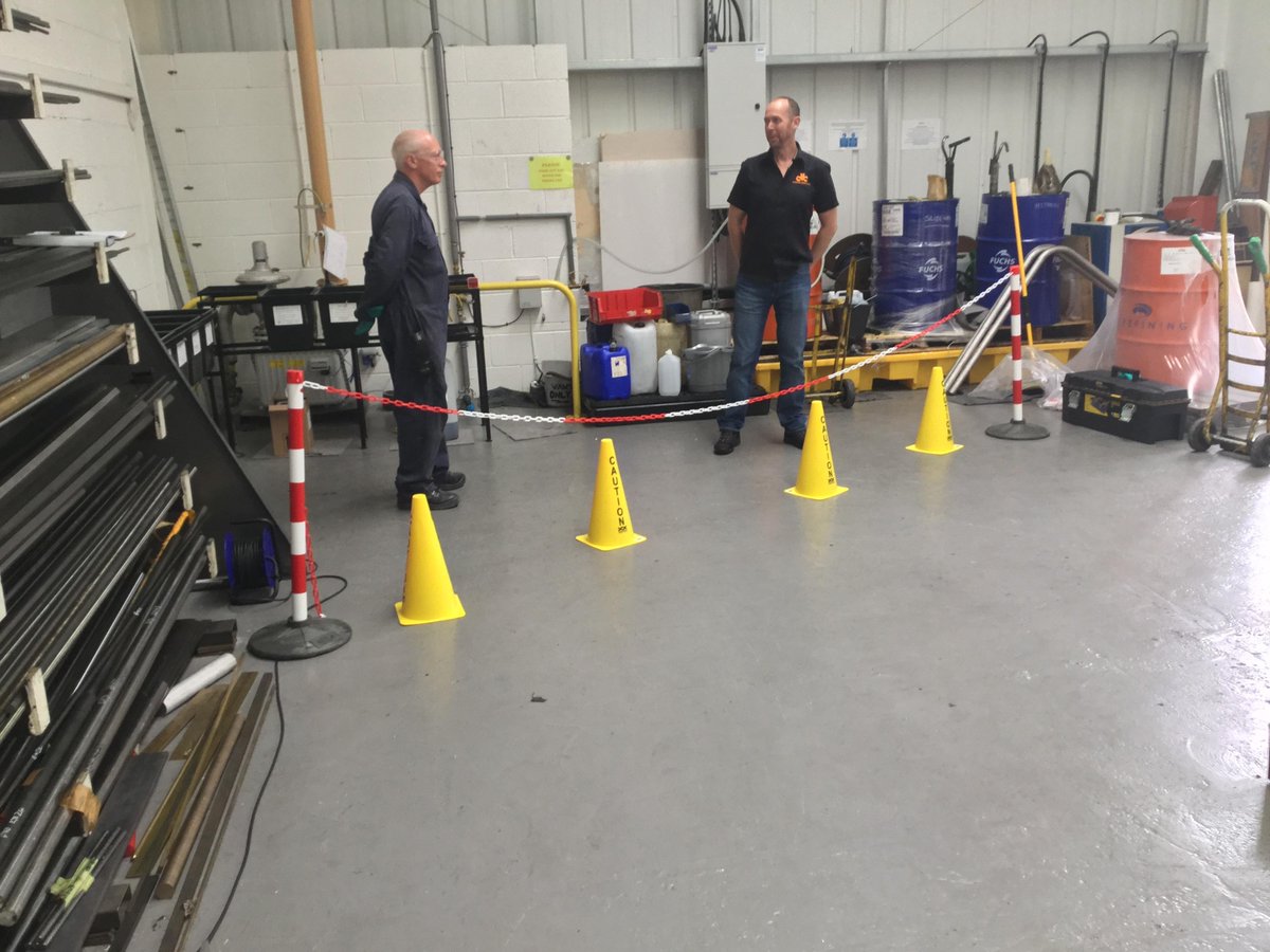 BlackfastC's tweet photo. Another small Iron &amp; Steel blacking system being set up. This time we're in Yorkshire https://t.co/lr9W4zgsi6