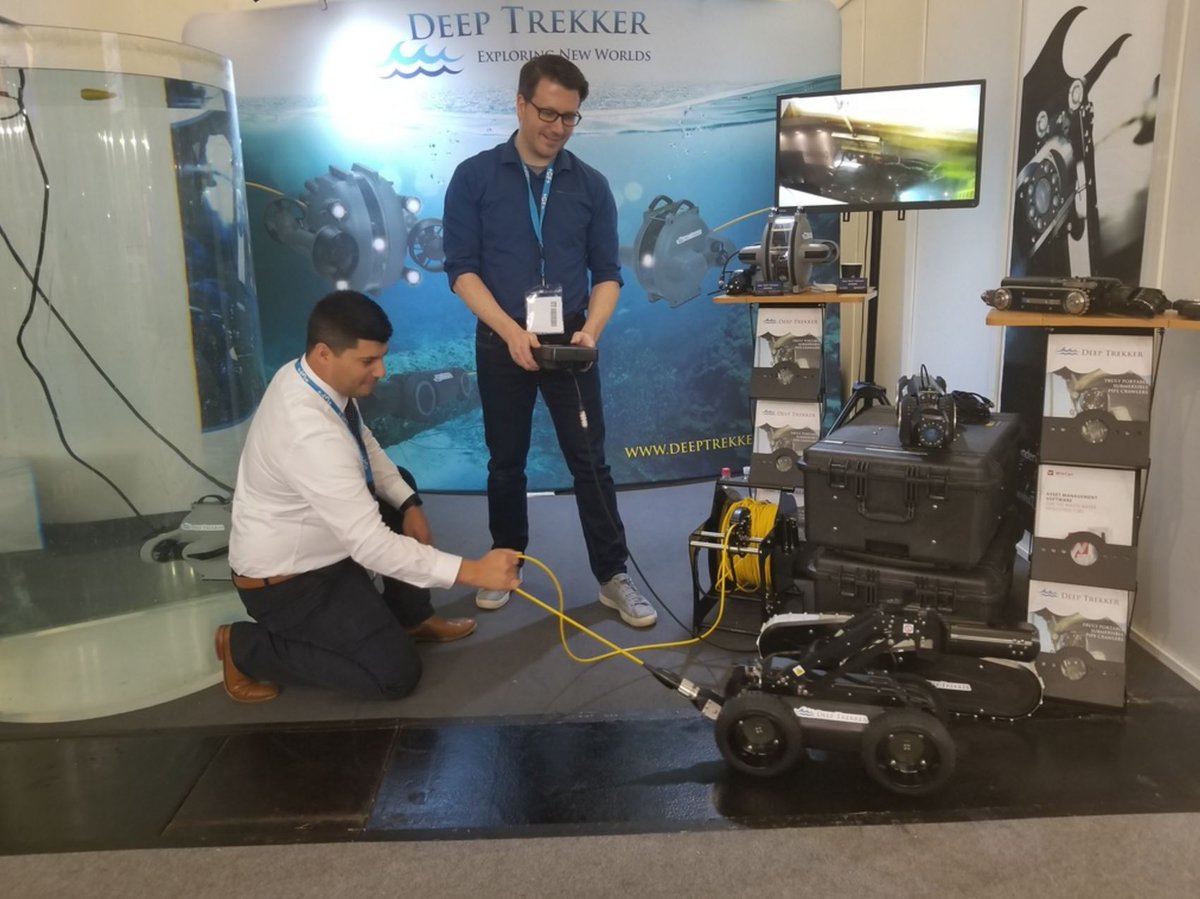 deeptrekker's tweet photo. Meet the team at @IFATworldwide and drive the DT340 #PipeCrawler at booth C4.529!! #IFAT2018 #Munich #Germany #Infrastructure https://t.co/NQrabLJGir