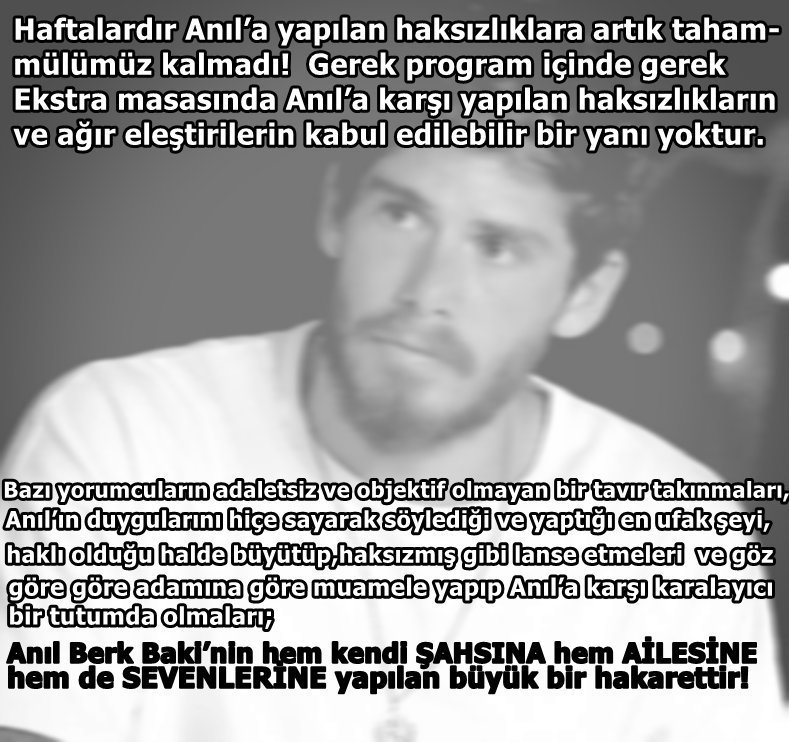 Survivor Ekstra masasını adaletsizliğinden dolayı KINIYORUZ! #SurvivorEkstra <a href="/SurvivorEkstra/">Survivor Ekstra</a> @Furkandede <a href="/OzturkSemih/">Semih Öztürk</a> #Survivor2018 #AnılBerkBaki #ABBFC