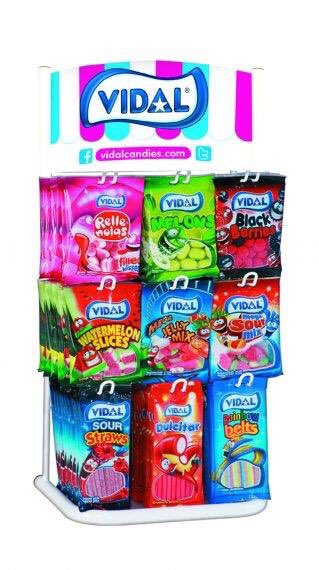 Vanaf dit #weekend nieuw in De Krabbemarkt een rek van #vidal snoep met keuze uit 23 soorten voor slechts 1,00 euro per zakje.