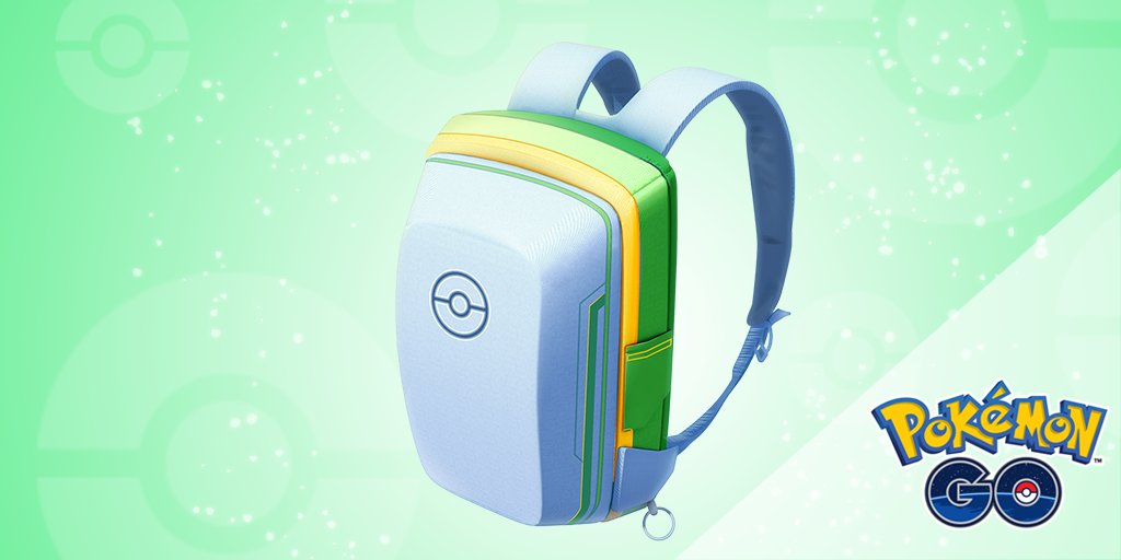 PokemonGoApp's tweet photo. Trainers, great news! Now, you can purchase even more space to allow you to carry up to 2,000 items. That’s plenty of room to store your Poké Balls, Berries, and more! https://t.co/eDSOvYYEEO