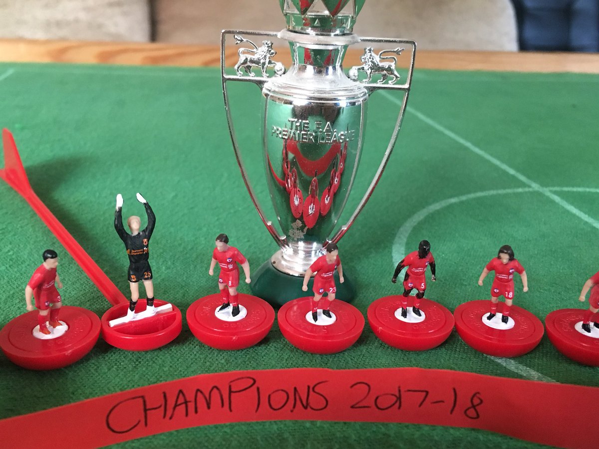 SubbuteoL's tweet image. LIVERPOOL| SUBBUTEO PREMIER LEAGUE CHAMPIONS| 2017-18