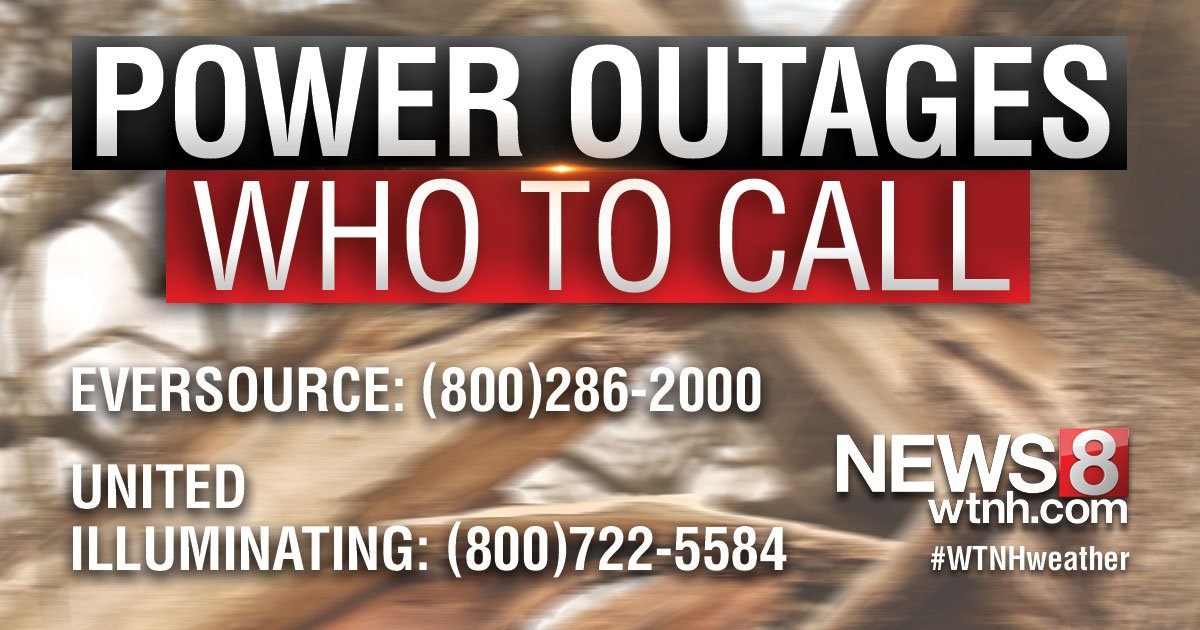 WTNH's tweet photo. Officials say there are currently more than 11,000 power outages across the state. Here are some numbers you should know if you lose power: https://t.co/WnjUe6Q4JD