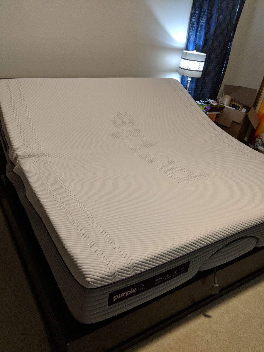 #newbedday #purple #adjustablebedforoldpeople