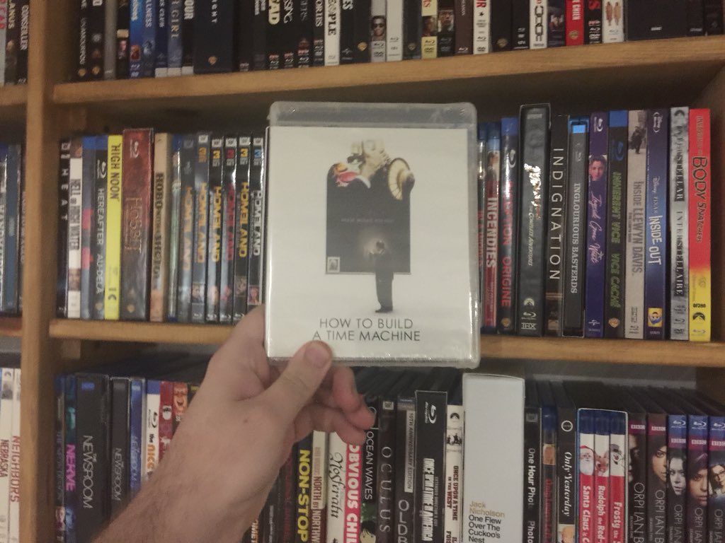 EM6211's tweet photo. Going clear with a physical copy of @JayCheel’s HOW TO BUILD A TIME MACHINE. #Blutiful #BluRay https://t.co/KuZqNHNukM