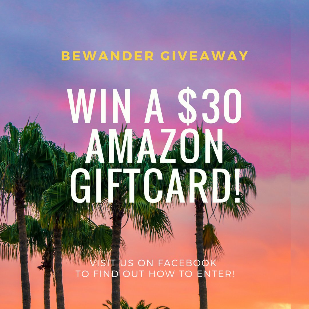 GoBewander's tweet image. We're giving away a $30 Amazon gift card! ❤️ Click the link to find out how you can enter for your chance to win! Contest ends Sunday, May 27 @ 11:59 PST, so get your entries in today! — gleam.io/fb/nTgYm