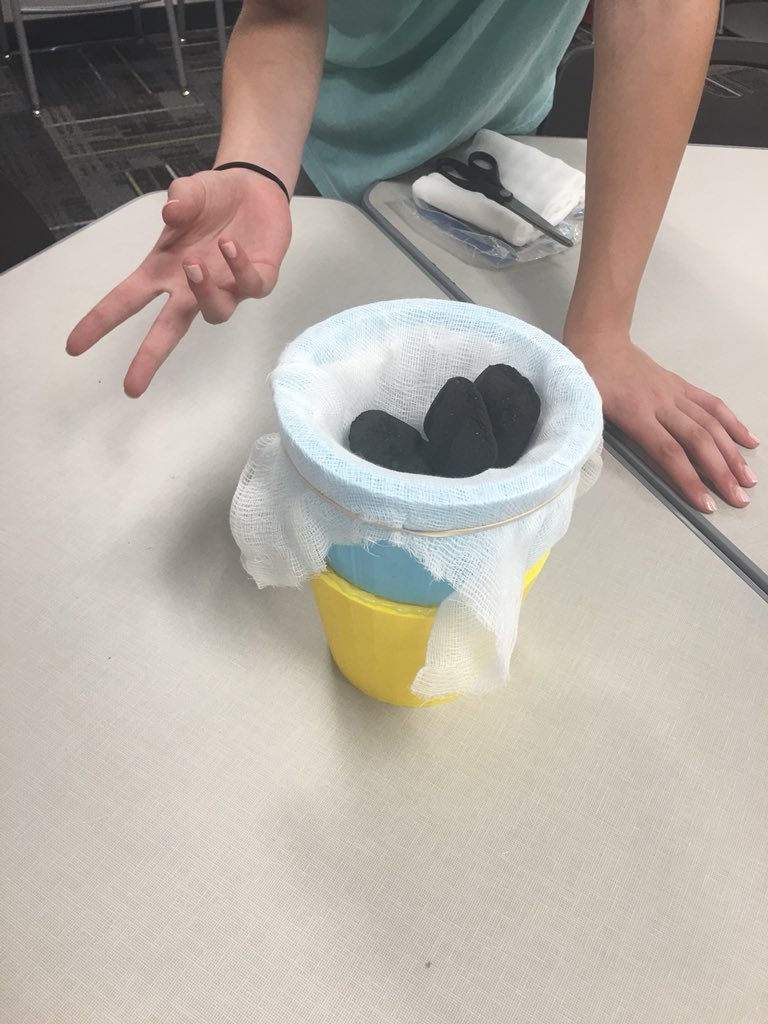 JerryKnightSTEM's tweet photo. These groups developed filtration systems. #STEMedu #morethanonewaytosolveaproblem https://t.co/A1F6SDqy6a