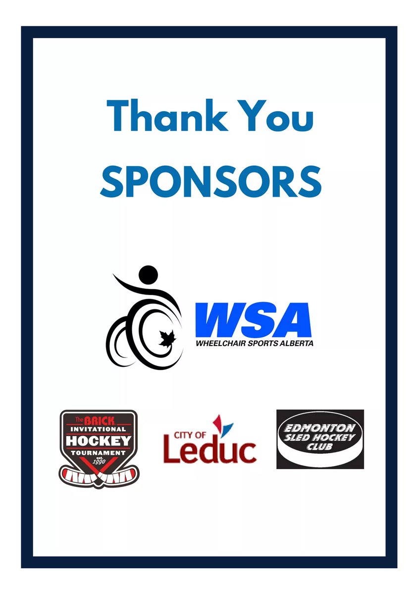 AlbertaSledge's tweet photo. We would like to take a moment & thank our sponsors for the 2017-18 season, without your support we would not have been able to attend & train for the #CSHC2018 and for that we are eternally greatful! @WSA_Alberta @CityofLeduc
@brickhockey
#3peat #undefeated #AlbertaBuilt https://t.co/aJ6N13CaOe