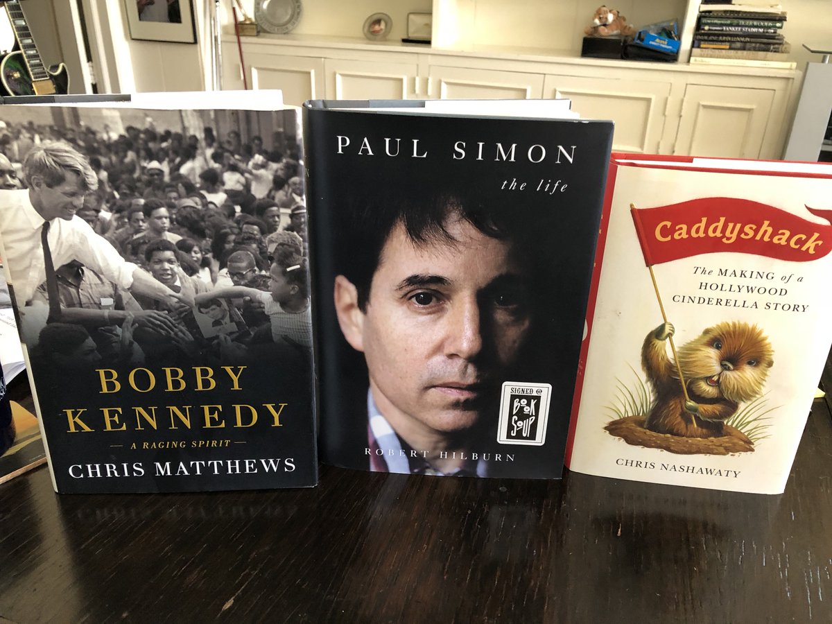 Friendly_Author's tweet photo. Three truly great new books I’m loving. Especially my pal Bob Hilburn’s brilliantly reviewed biography of Paul Simon. Look ‘em up folks. You can thank me later :-) https://t.co/x0vvn6m43s