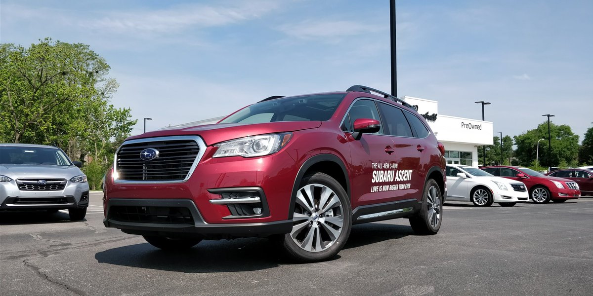 CarConfections's tweet photo. We're #FIRST to get a look at the all-new 2019 #Subaru #Ascent! Video coming soon :) #blessed https://t.co/N2MyuUudIq