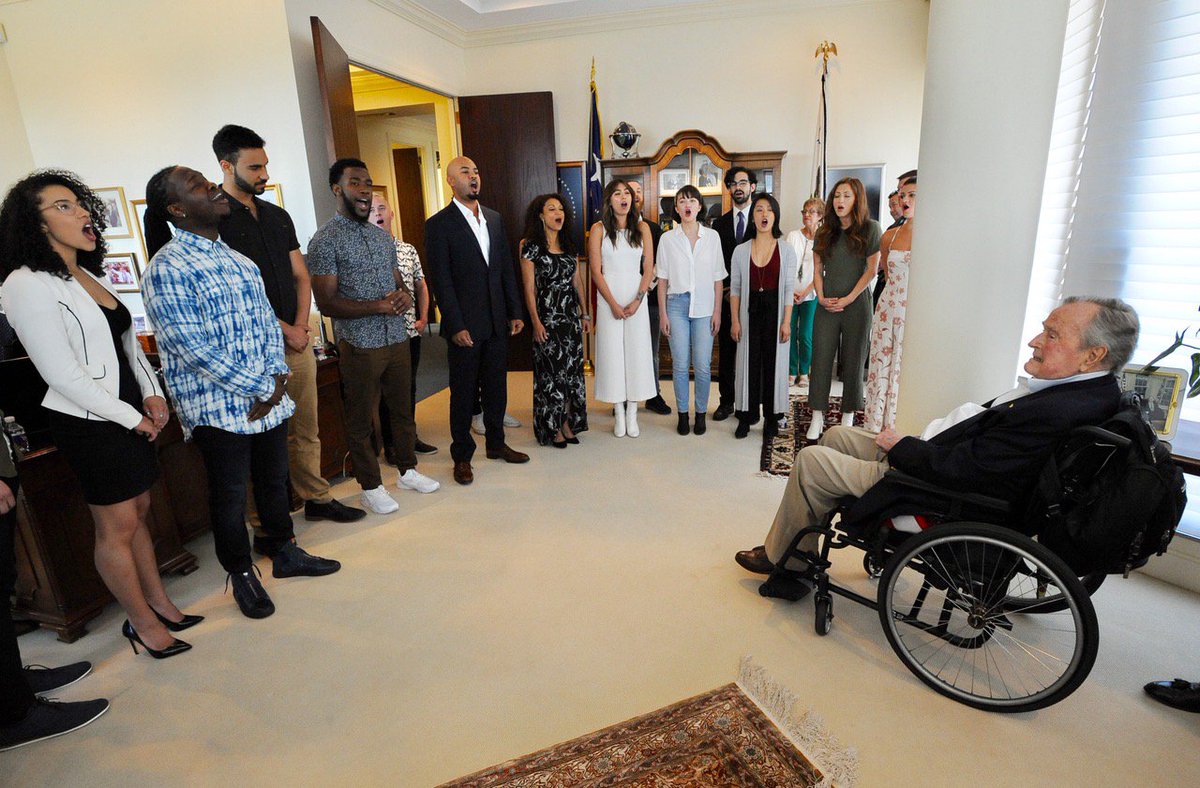 A complete joy to welcome the “HamFam” — the cast and crew of @HamiltonMusical — to our Houston office for a special performance I will never forget. History never sounded so powerful.