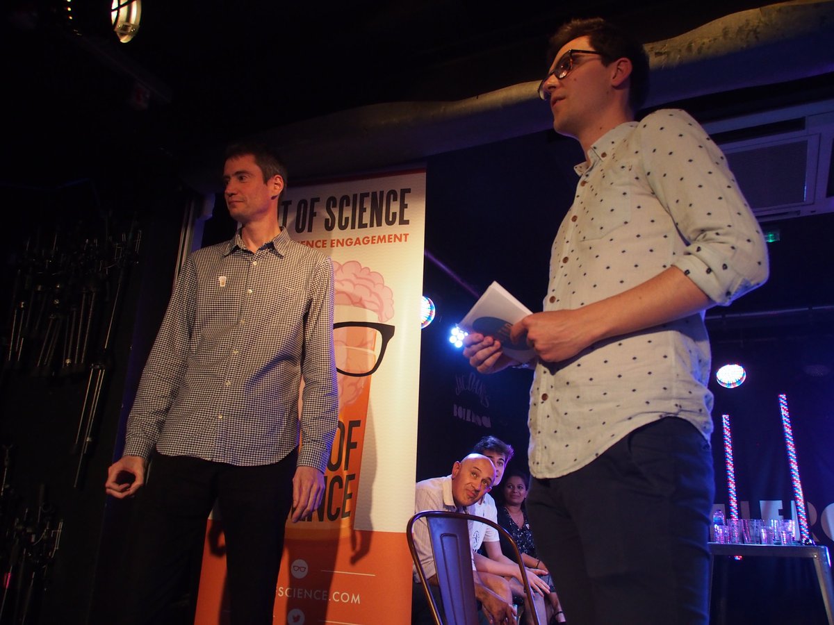 richardsonalan1's tweet photo. Great to see @wearejedtop performing @pintofscience yesterday including @UniOfSurrey guests such as @jimalkhalili and @FunSizeSuze A great mix of science and improv comedy! https://t.co/YNBScOZgEE