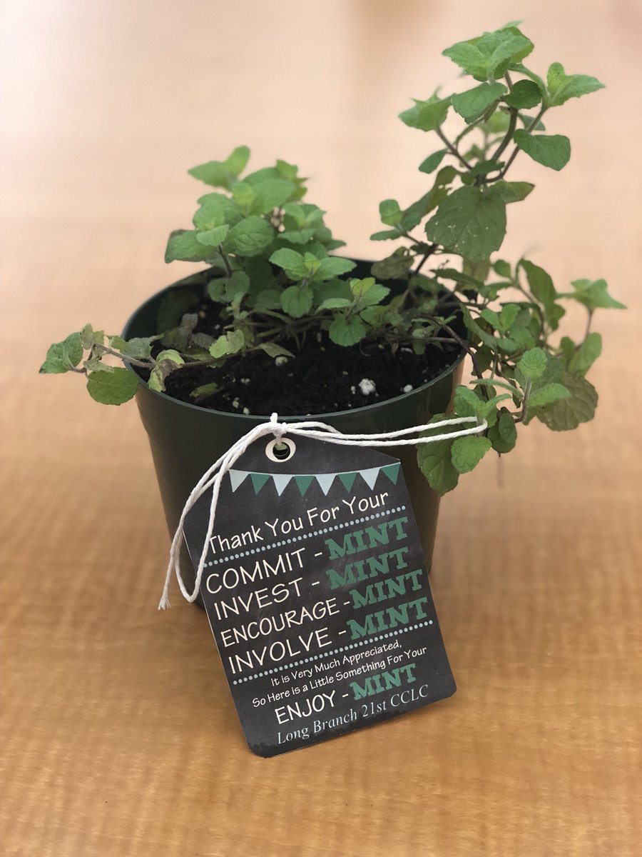 Lklina9's tweet photo. Such a sweet gesture from Ms Muscillo and Ms. Reagan at our 21st Century Advisory meeting! #commitMINT #investMINT #encourageMINT #involveMINT #enjoyMINT 🌿 https://t.co/56maPthaDO