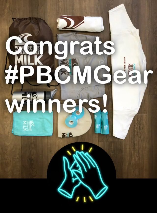 Congrats to <a href="/andrewgallant65/">andrew gallant</a> @halenkoa <a href="/keiryonge/">Showtime</a> <a href="/Gage_leclair71/">Gage Leclair</a> - u won this week's #PBCMGear contest! Follow <a href="/pbchocolatemilk/">Chocolate Milk</a> for deets on the next giveaway!