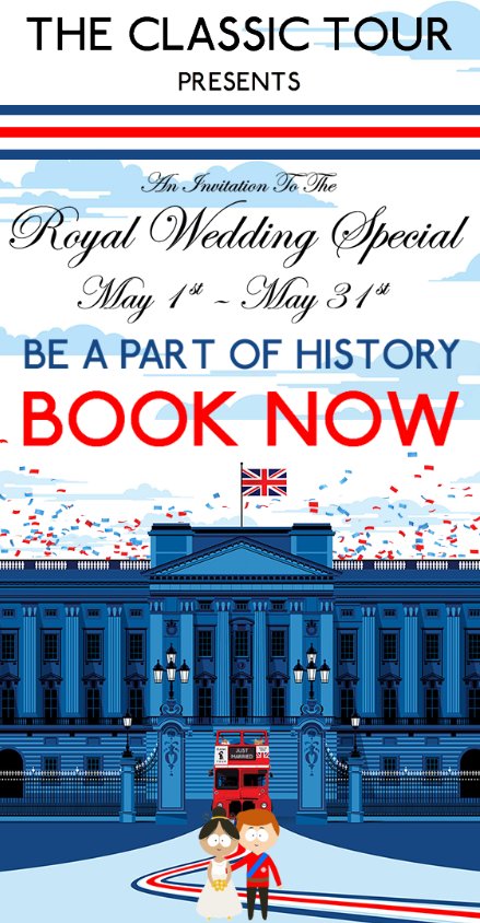 Join <a href="/theclassictour/">The Classic Tour</a> in London to celebrate the #RoyalWedding Visit London's most iconic landmarks including #Buckingham Palace, #Westminster Abbey and #LondonEye 
Tours available until 31st May 2018 on selected dates
<a href="/eventprofsUK/">eventprofsuk</a> <a href="/CYE_Group/">CYE_Group</a> @GhostBusTours