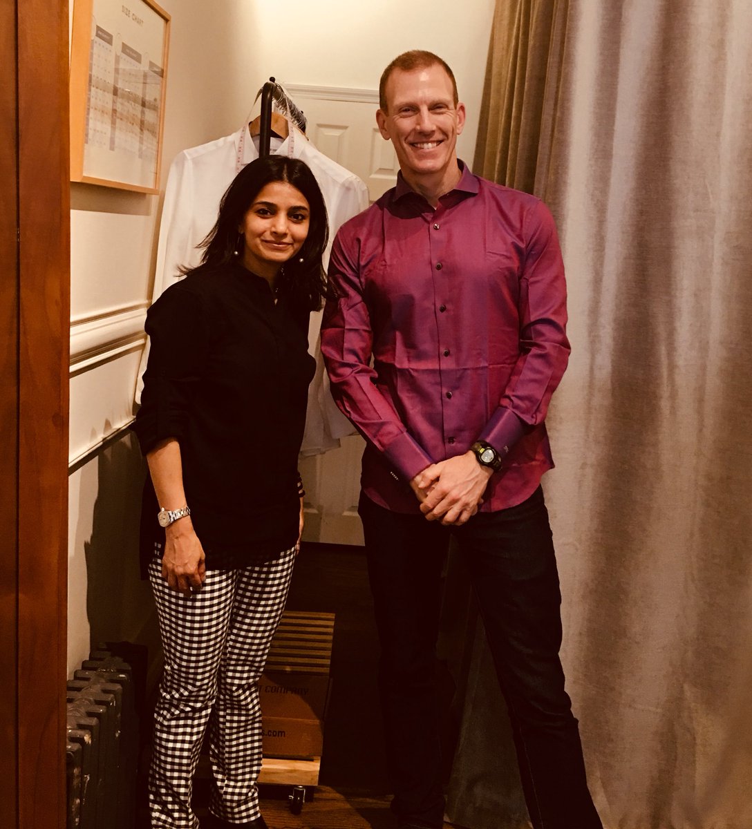 My first <a href="/BombayShirtsUSA/">Bombay Shirts USA</a> custom-made shirt now officially my favorite shirt. Thanks to <a href="/sree/">Sree Sreenivasan (sreenet.substack.com)</a>, <a href="/AsheshAmin/">Ashesh Amin</a>, <a href="/manisha2041583/">Manisha</a>! India comes to SoHo.