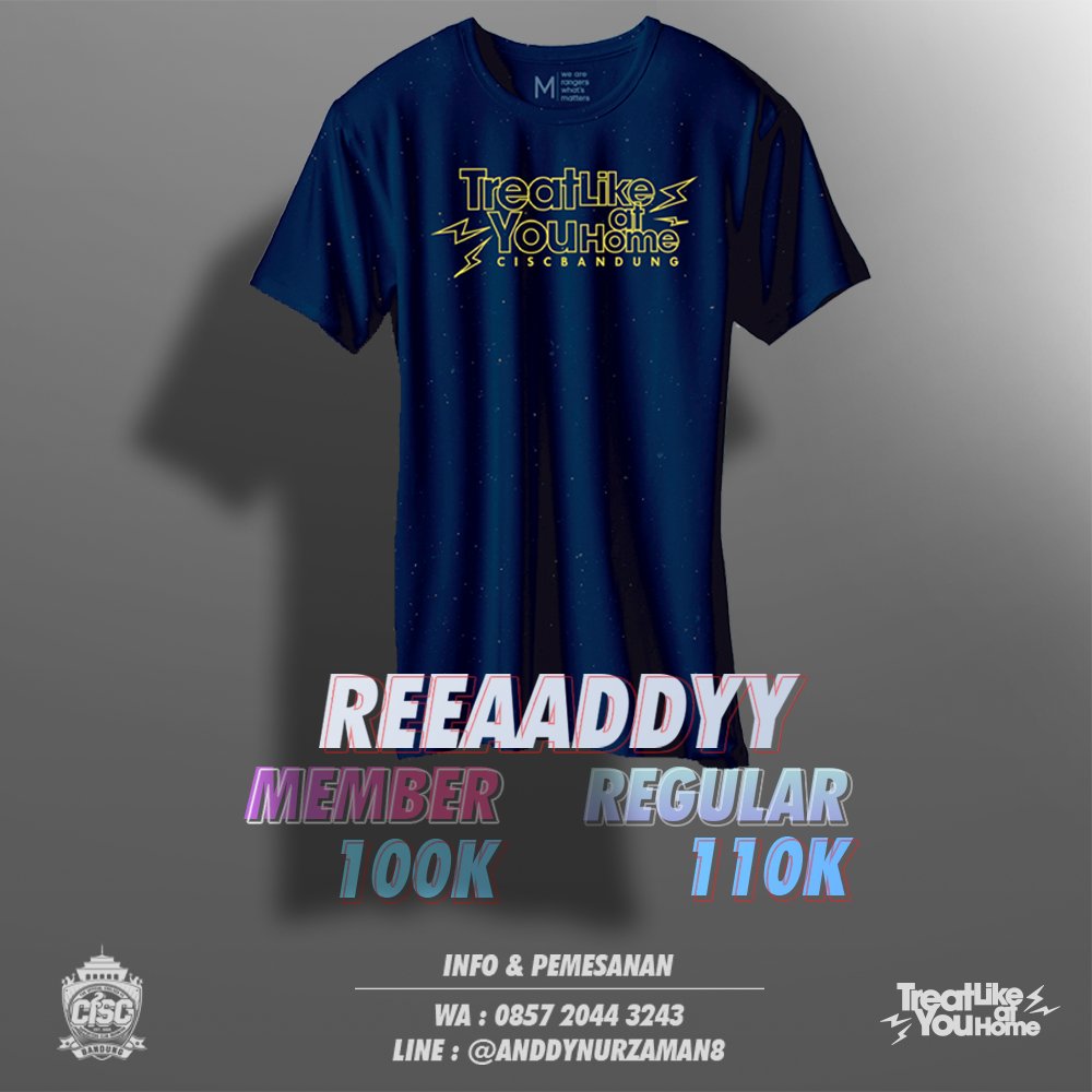 Ready Stock T-shirt Official Merchandise <a href="/CISCbandung/">CISC Bandung</a>, ayo diborong buat lebaran! 
yg mau pesan bisa langsung hub yg ada dibawah gambar ini,atau yg mau langsung beli ditempat,bisa datang ke acara  event <a href="/CISCbandung/">CISC Bandung</a>  Final FA Cup.Siapa cepat dia dapat,size stock terbatas.