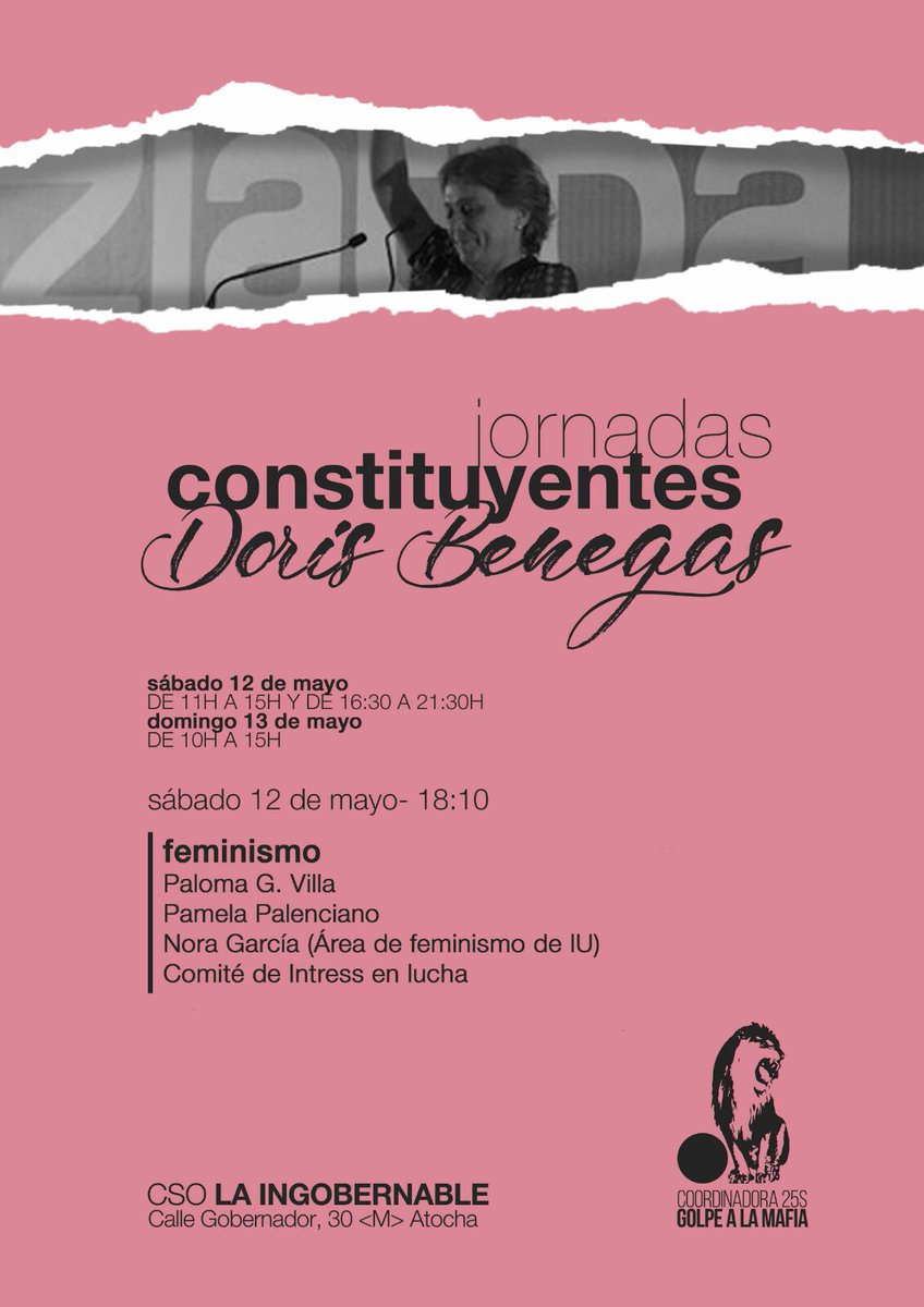 comiteintress's tweet photo. Gracias a @Coordinadora25S por cedernos un espacio para explicar la lucha de los recursos de la red de violencia. Un lujo compartir la mesa con mujeres tan interesantes como  @Nosolopam @PalomaPgv @enedenora https://t.co/e3Yb07S3eO