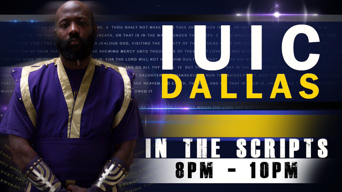 IUICOfficial's tweet photo. #IUIC #InTheScripts is Back with the Mighty Captain Isaac all the way #Live from #Dallas #Texas. #StayTuned #StayWoke https://t.co/ssepRdslVb
