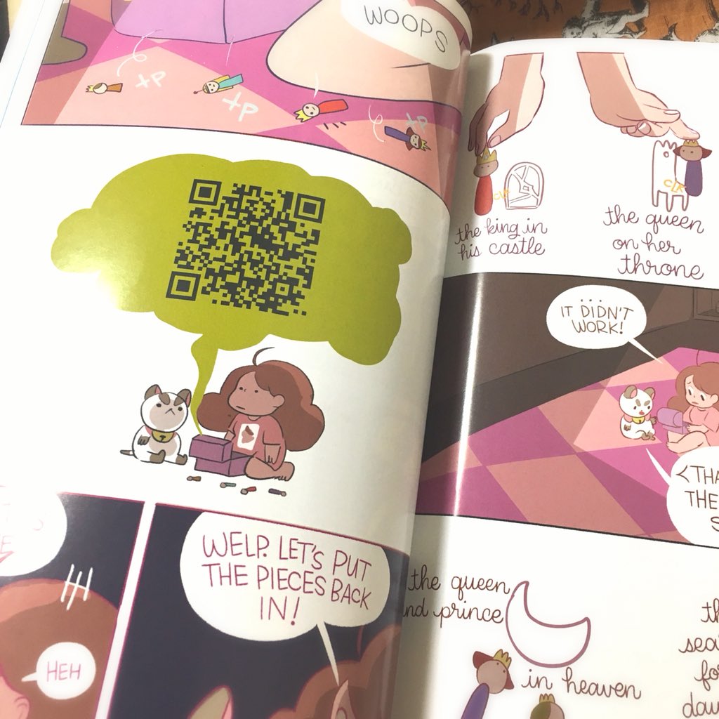 楽譜とかじゃなくてQRコード読みこめばそのまま音楽が聴けるマンガ、おもしろい・・ 