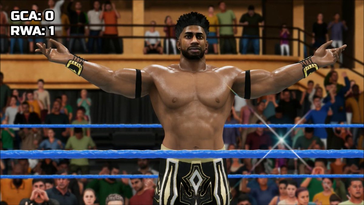 GCAWRESTLING2K's tweet photo. Kicking off this past Sunday's #BattleOfTheBrands event, we saw GCA's @ELNumernouno_JP take on the RWA's #ShakaDom in some very competitive one on one action! RWA got the first win of the night when Shaka Dom made Jesus Perez tap out! #GCAWrestleVerse #WWE2K18 #YouTube #GCAvsRWA https://t.co/FJUspMNbl3