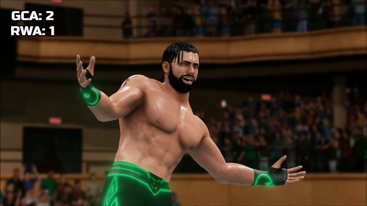 GCAWRESTLING2K's tweet photo. At the #BattleOfTheBrands event this past Sunday, we saw both promotions Hardcore/eXtreme Champions go one on one in the second champion vs. champion match! @BradSkeensCaw picked up #GCA's second win by defeating #RWA's #TheMountain! #GCAWrestleVerse #WWE2K18 #YouTube #GCAvsRWA https://t.co/iiCkDn4iD8