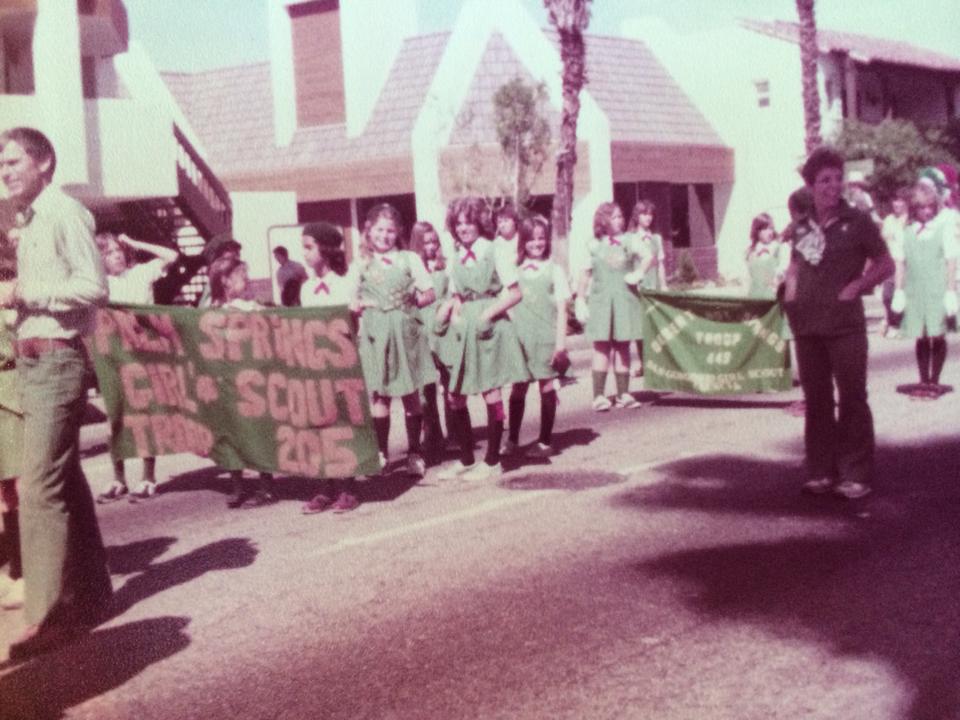 gstroop655's tweet photo. Leader @chantiebelle here...showing my Girl Scout pride!  That's me to the right of the banner. I've been a "greenblood" since third grade, going on to earn my #gsGoldAward and leading two troops.  Always proud to be a Girl Scout! https://t.co/S2GZNe1aLJ