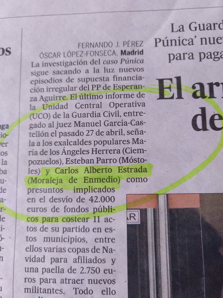 ValleLunaZarza's tweet photo. Después de leer esta noticia es necesario que el PP de #MoralejaDeEnmedio de una explicación
Tenemos que seguir trabajando para mejorar la vida en nuestro municipio y necesario colaborar con las fuerzas de seguridad para que no vuelva a ocurrir. https://t.co/6p2cwrfhhX