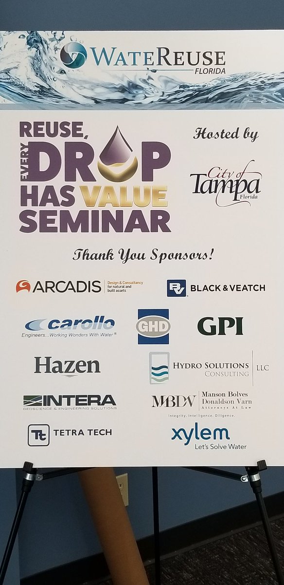 Scottyyz's tweet photo. Florida Watereuse Spring Workshop #waterreuseweek @GPI1966 @GPI_Florida https://t.co/pBIjI9XwzS