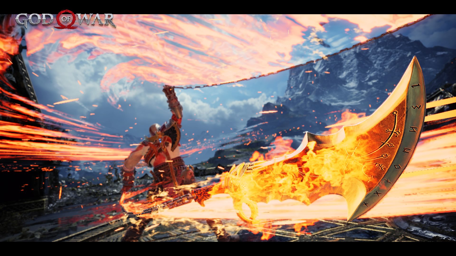 シャル Pa Twitter ブレイズ オブ カオスを最大まで強化した記念に スクショを撮ってみた このルーン文字の装飾がたまらん Ps4share Godofwar