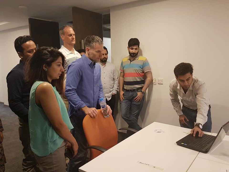nic_islamabad's tweet photo. Jeff Neasmith and Paul Dubé from #TroonTechnologies touring the facility and meeting with the startups at the #NIC. The delegation was glad to see the thriving entrepreneurial culture and the quality of startups in #Pakistan.
#NICVisits @angelspakistan @IgniteNTF @JazzXlr8 https://t.co/409yYJM2Oa