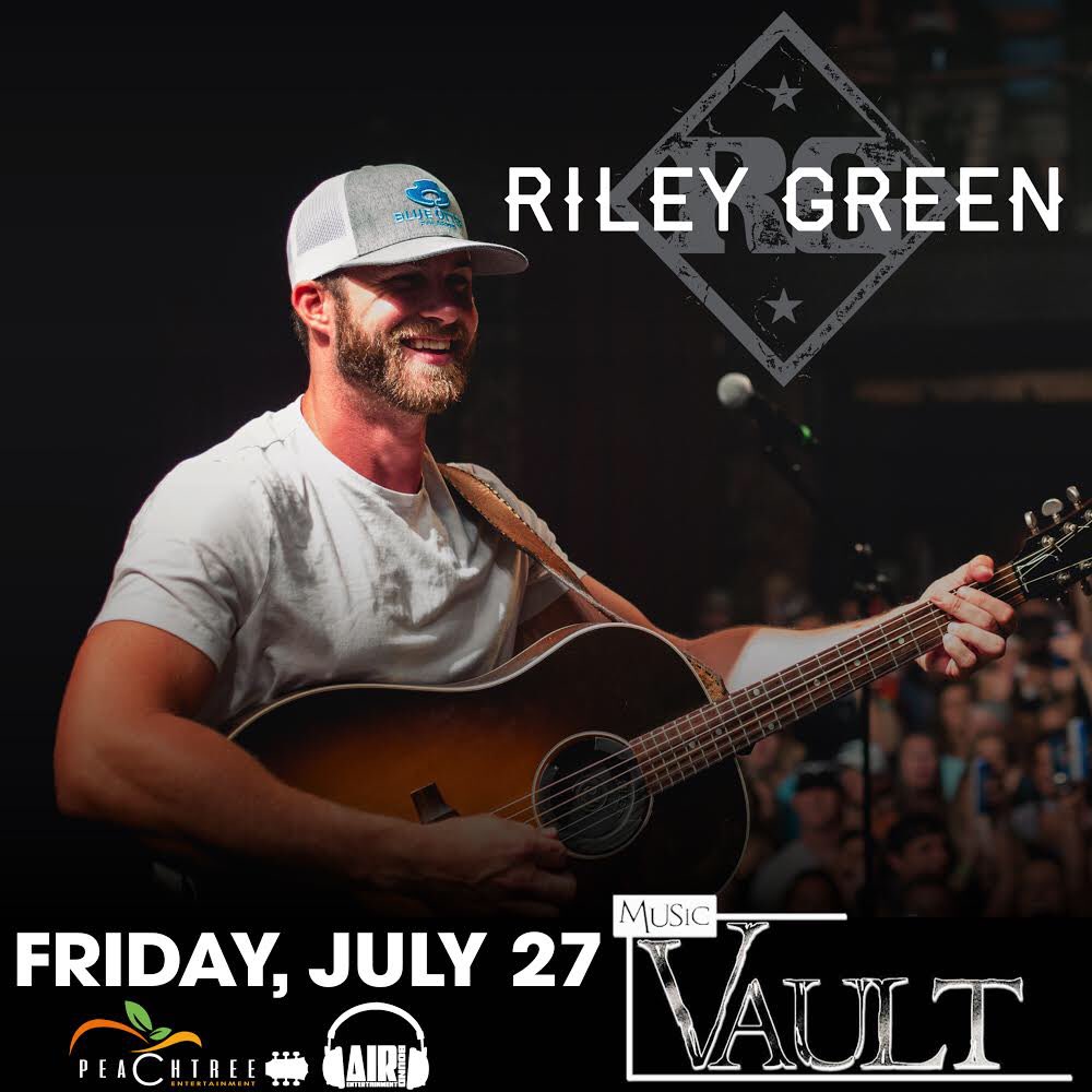 SAVANNAH, GA - Catch <a href="/RileyGreenMusic/">Riley Green</a> at <a href="/MusicVaultSouth/">Music Vault South</a> on Friday, July 27th! Get your tickets now > bit.ly/RGSavannah