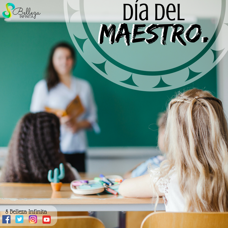 8BellezaInfinit's tweet photo. ¡Feliz día a esas personas que les encanta enseñar desde peques hasta convertirnos en profesionales! 💚💙 #FelizMartes #DíaDelMaestro https://t.co/oknD2kxhfV